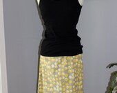 Mustard and Grey retro aline skirt available in medium and large