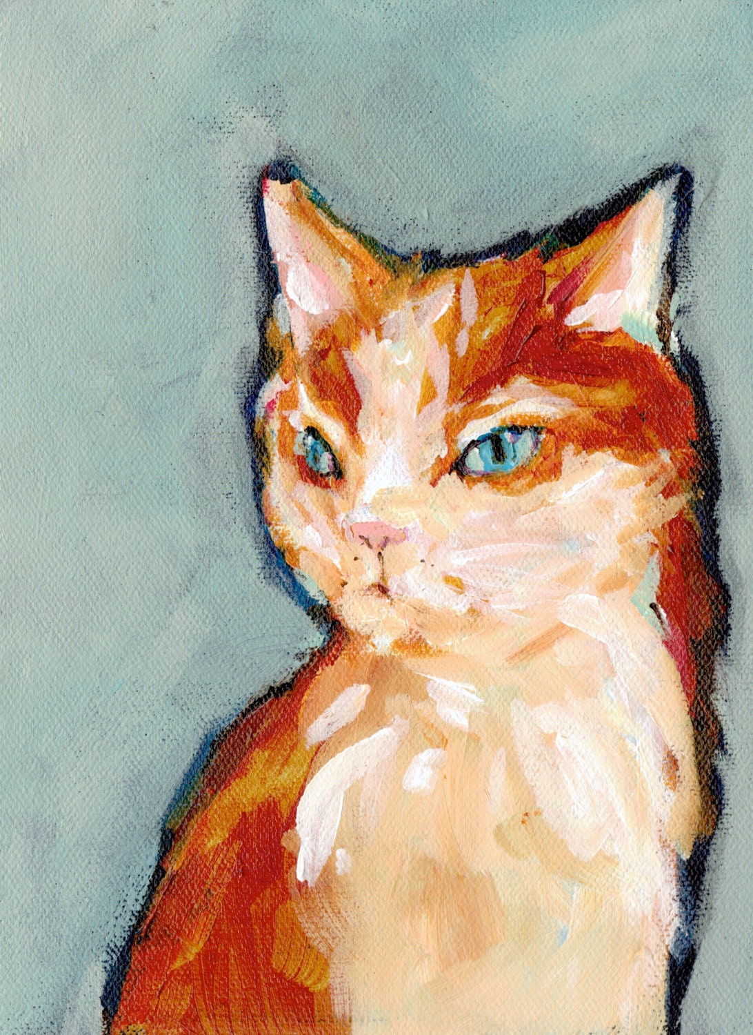 Little Trouble Maker Original Cat Painting