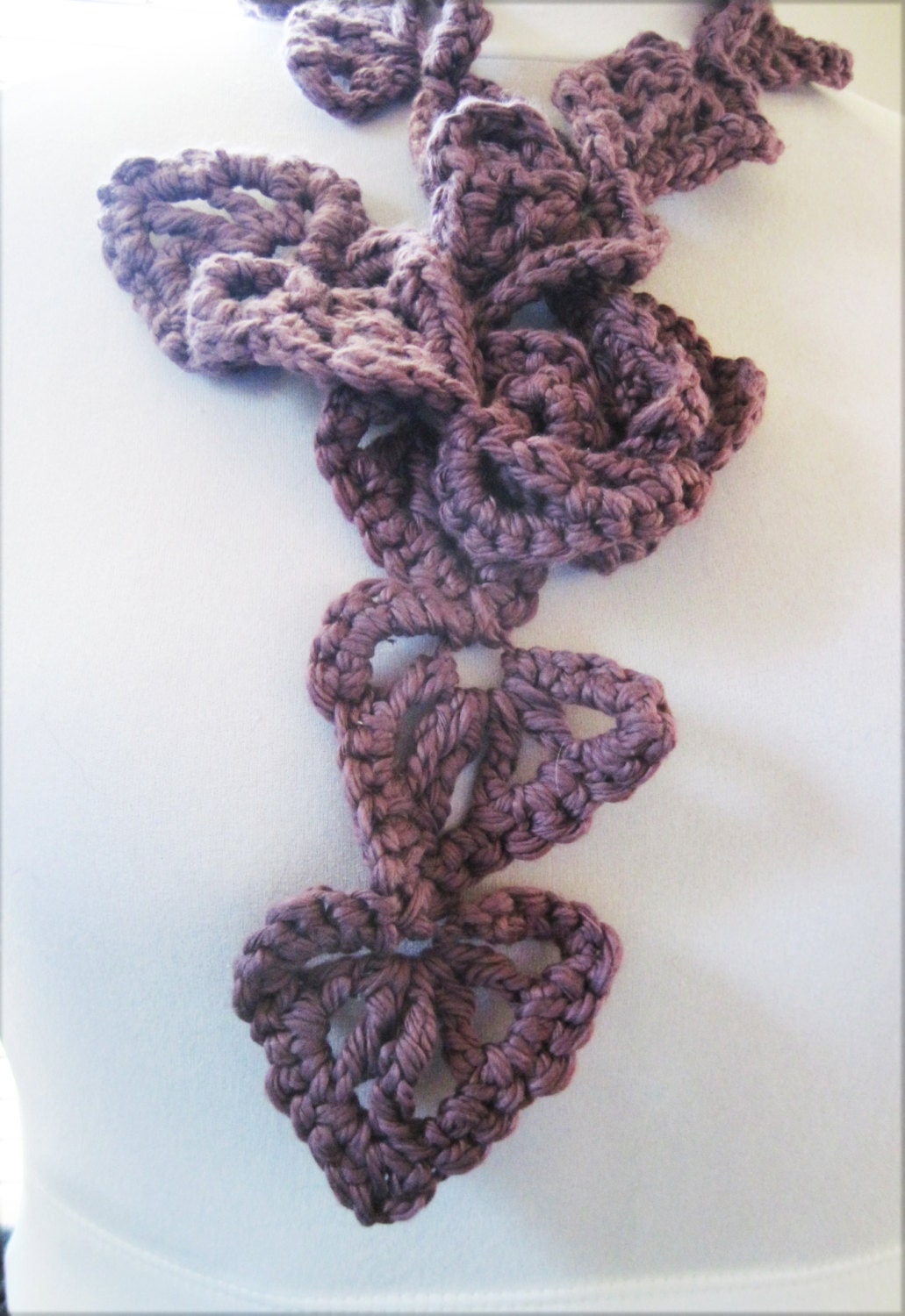 Purple Heart Leaf Scarf