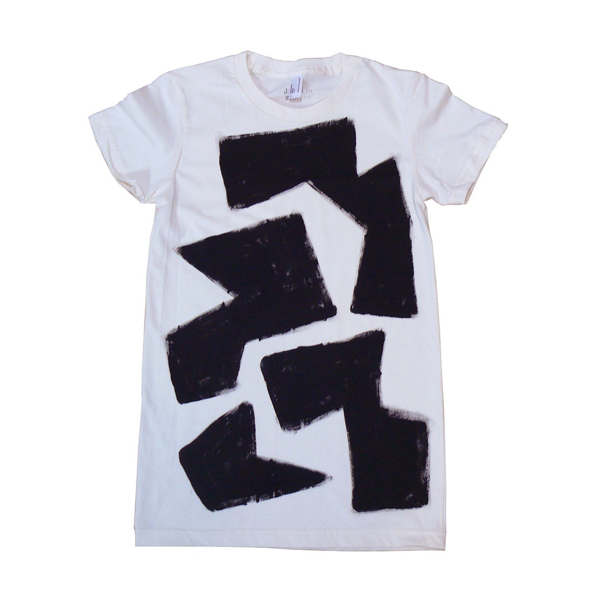 Black Shapes Organic Tee for Men and Women