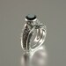 RESERVED for R. The BLACK COUNTESS silver ring and band - 1st payment