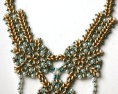 Helena Beaded Necklace Pattern Using Twin Beads