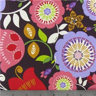 Fabric By The Yard 1 Yard designer estrada bright floral euro 100% cotton sewing quilting clothing