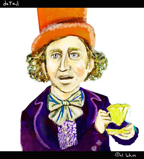 Ode to an Mr. Wonka ... Charlie and the Chocolate Factory inspired ... limited edition print