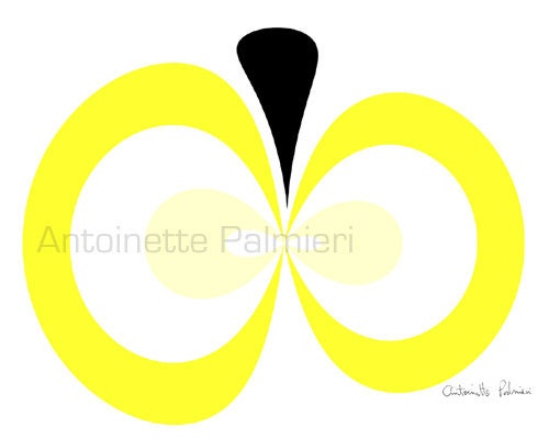 Framed Yellow Apple Print 9x9