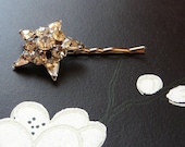 lucky star - vintage rhinestone bobbypin