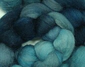 SALE Hand Dyed Corriedale Cross Top in Westgate Waters Multi Color