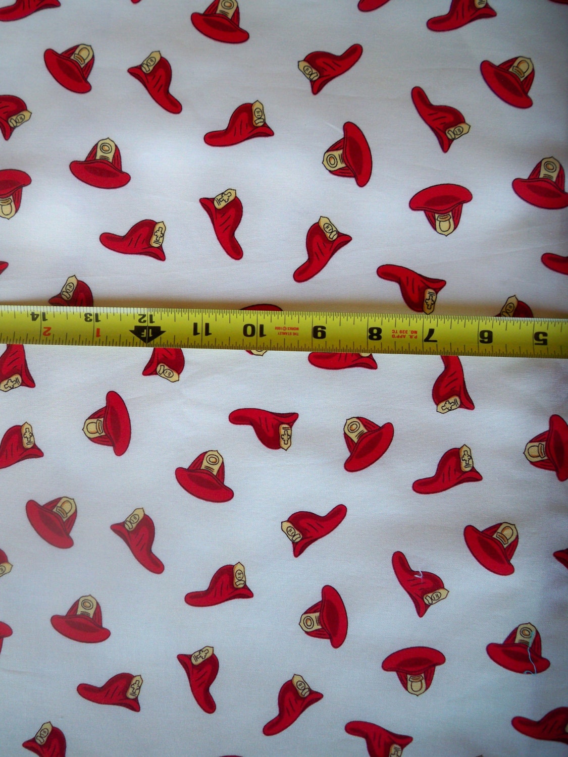 Fabric FQ or More       Fire Helmets by Michael Miller