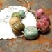 Purple Gem / Candy Tone Ceramic Gem Bead Set