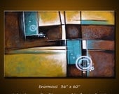 Amy Giacomelli Abstract Paintings Original Extra Large Contemporary ... 36" x 60" ... Instinctual, Free US shipping