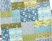 Baby Boy Quilt Salt Water Modern Big Block Seaworthy
