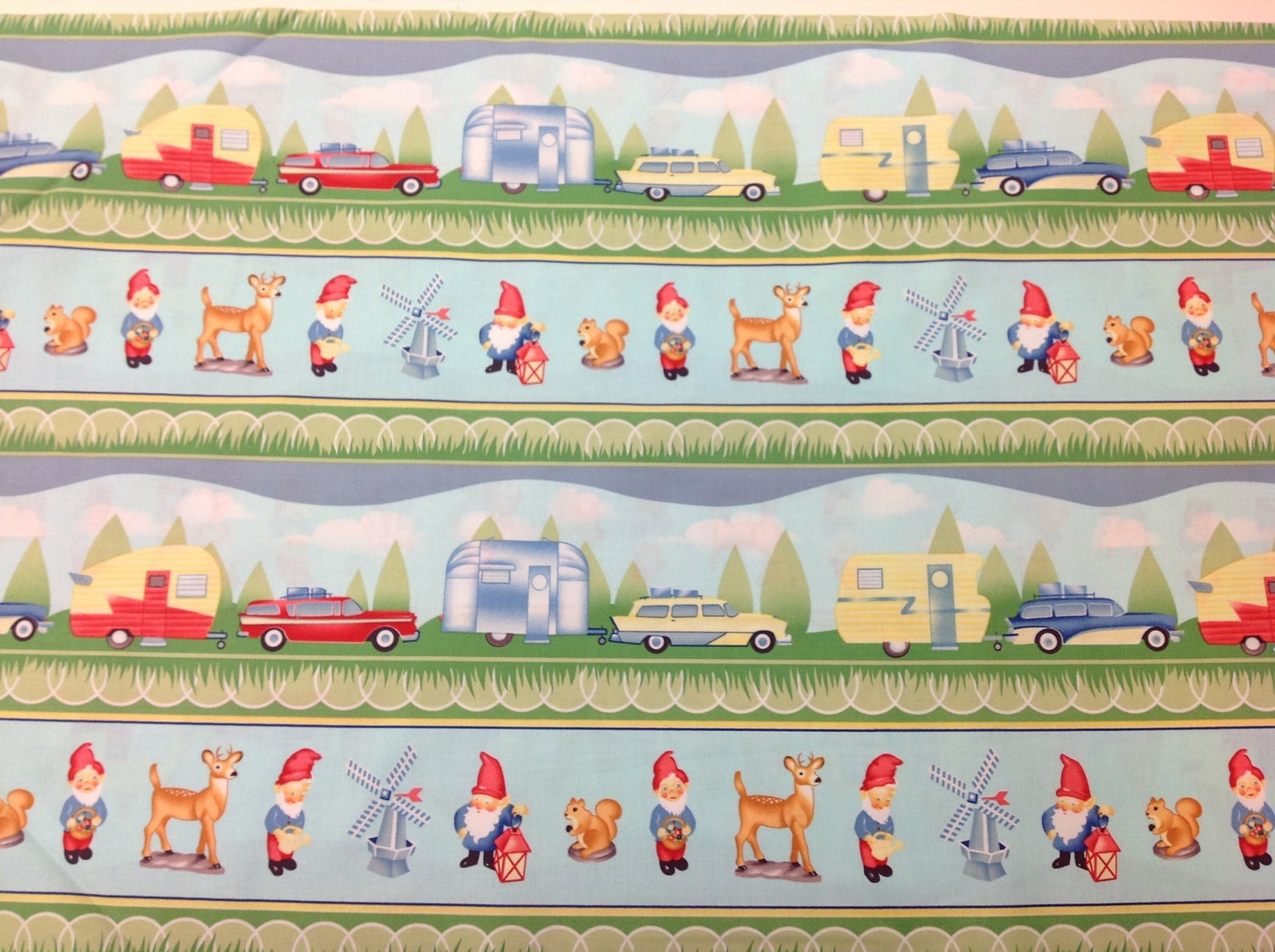 Gnome Trailer Stripe 1 yd