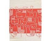 Tea towel - Eep in Kettle Red