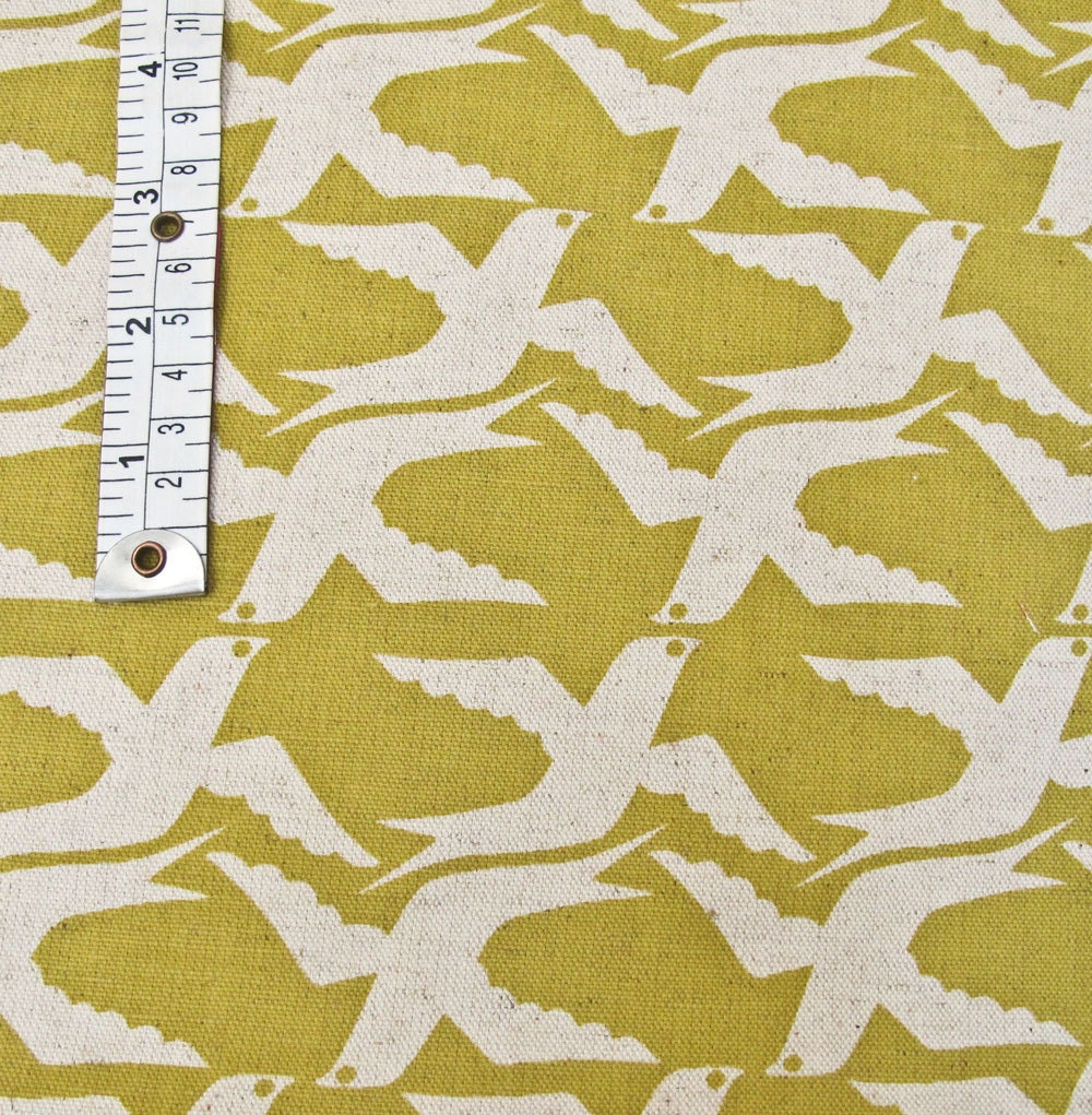 Cushion cover  - Cloudbirds, in Goldfinch