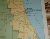 CHICAGO Illinois Vintage Paper Pack for Altered Art and Collages Travel Theme Kit 643
