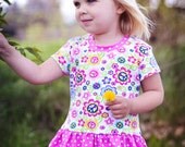 Sizes 12m-12 ruffle T-shirt pattern for girls PDF sewing pattern and tutorial Instant download
