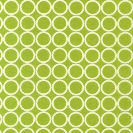 XX-Large Wet bag / Hanging Pail / 18 x 30 and top snap straps / Kaufman Chartreuse Mod Circles  /  SEALED SEAMS and Snap Strap