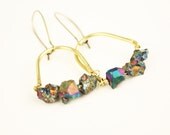 Bird Cage Pyrite Earrings