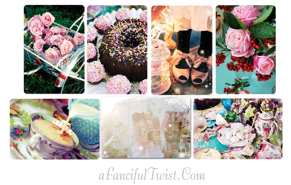 Pretty Wonderland - 7 postcard set