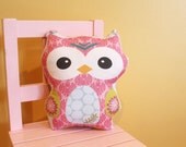 stuffed OWL PETUNIAS' Owl Pillow doll toy toddler baby kid child plush softie gift photo prop room decor unique cute present