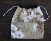chamomile drawstring pouch