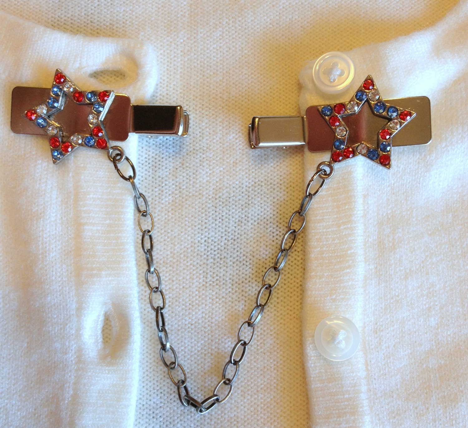 Fourth of July A Cardigan Clasp