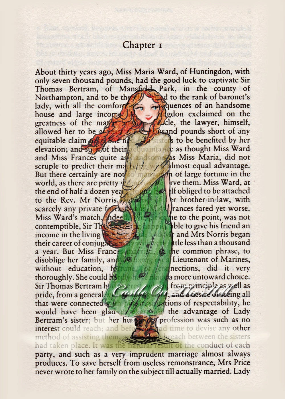 Mansfield Park print - 5 x 7