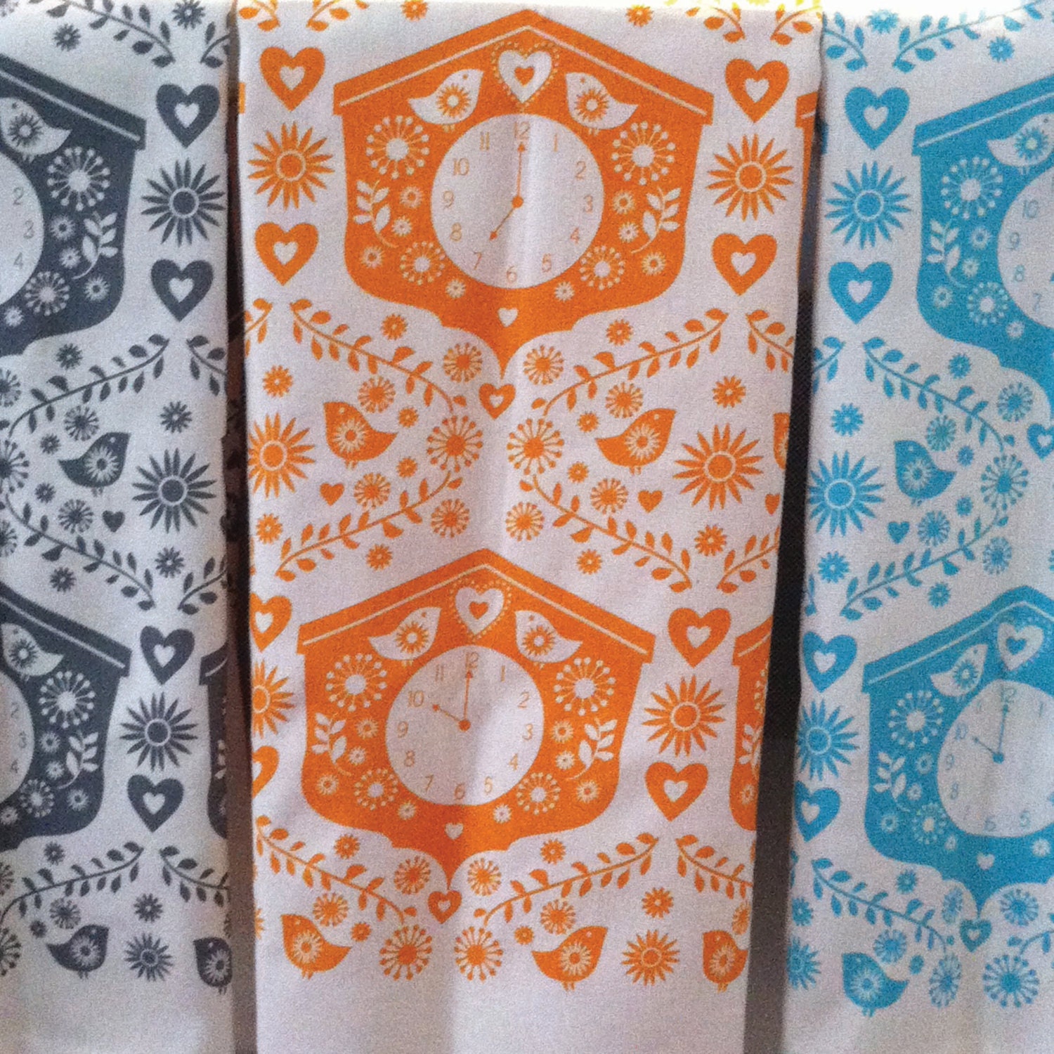 clock tea towels (set of 3)