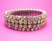 Vintage 50s Rhinestone Expansion Bracelet