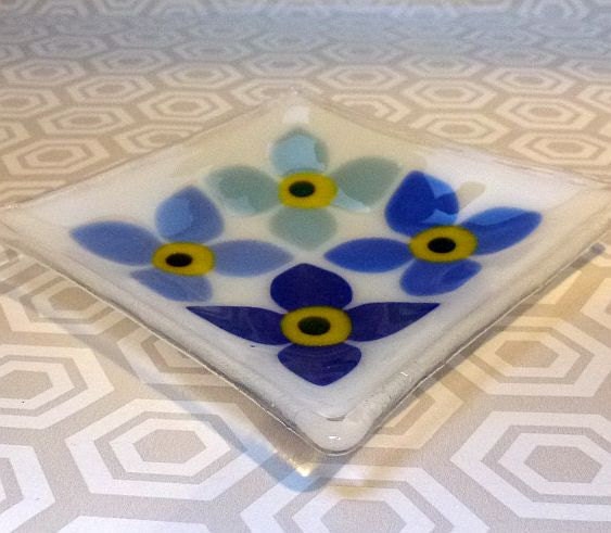 Fused glass dish Mid Century  free shipping UK