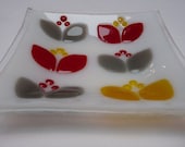Fused glass dish Mid Century free shipping UK