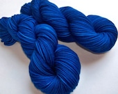 Hand Painted Superwash Merino DK Yarn -- Doctor Who: TARDIS