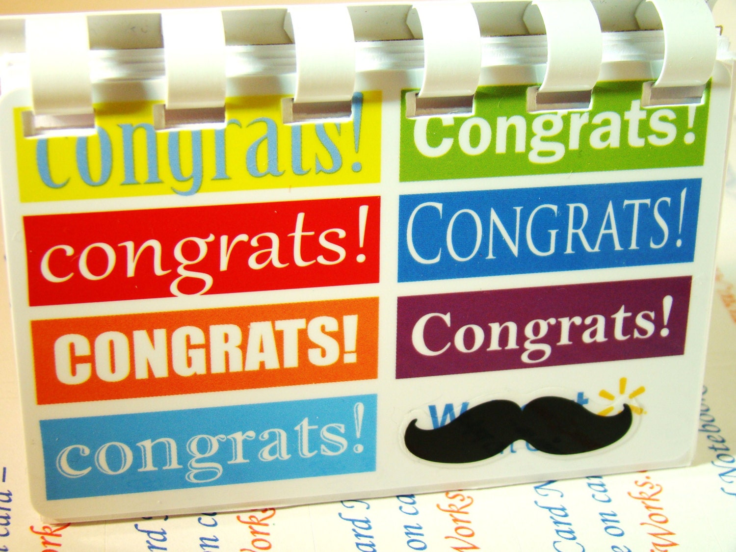 Congrats uPcycled Giftcard Notebook   ----  no value on card