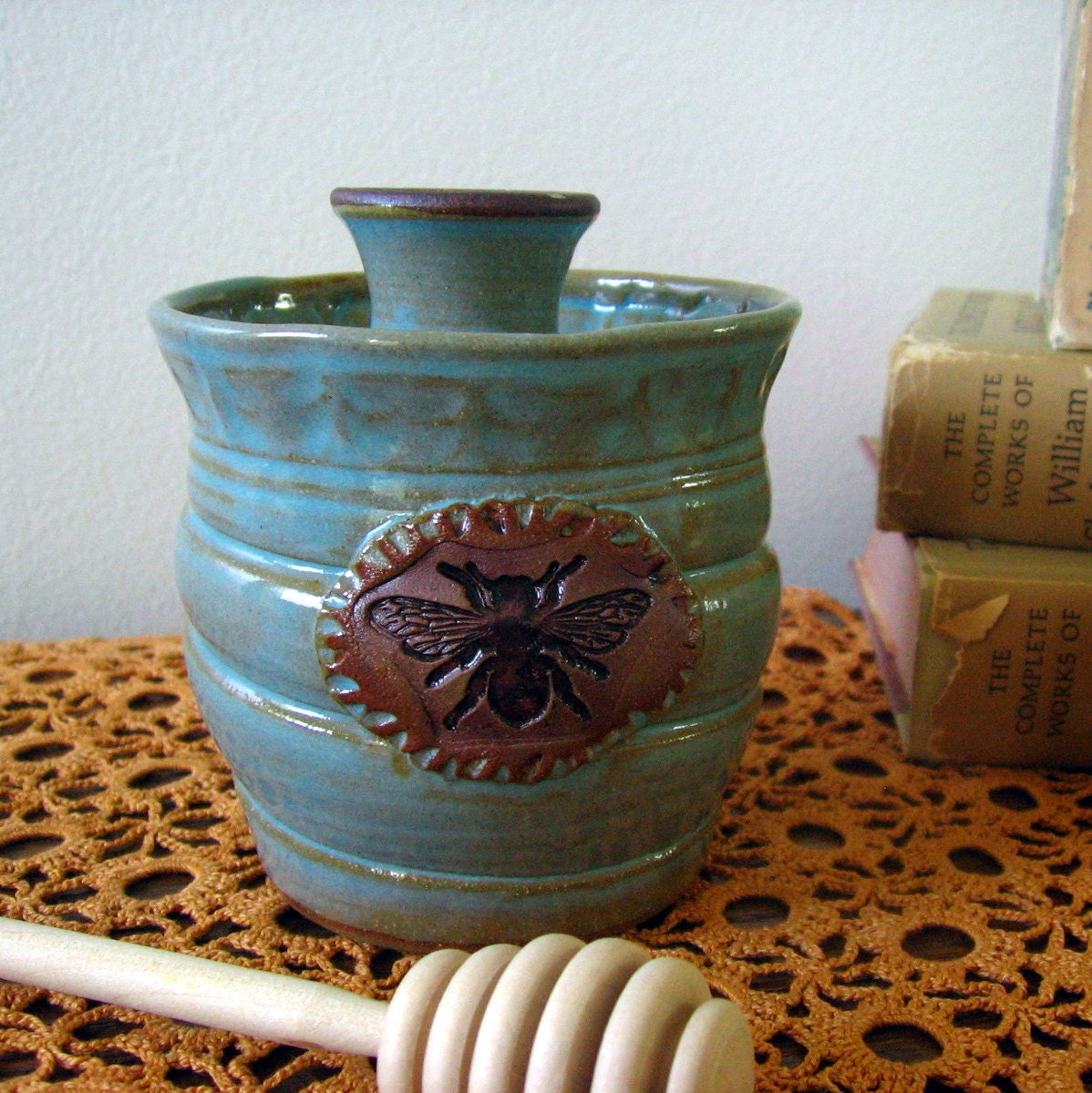 Honey Jar With Dipper