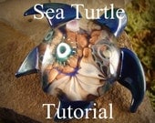 Lampwork Glass Tutorial -Sea Turtles bead and pendant- Step by Step instructions Instant Download