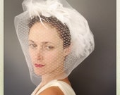 Birds of a Feather Double Layer White Veil
