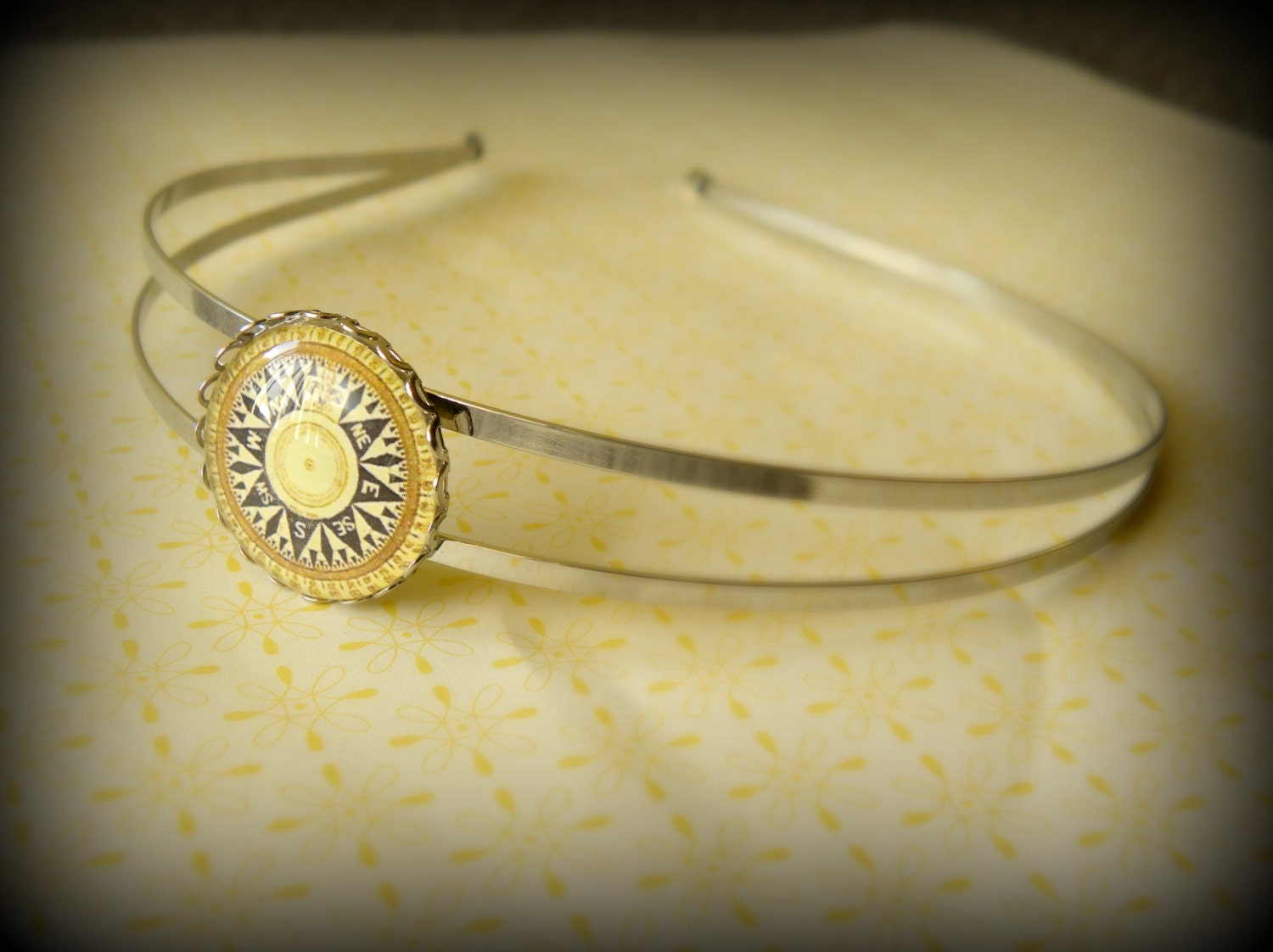 Antique Compass Headband Head Band - Pick Your Compass