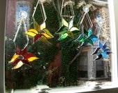 Rainbow of glass star flowers benefit fire fighters