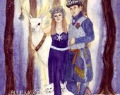 The Wint'ry Court - fantasy pagan signed print - Mary Layton
