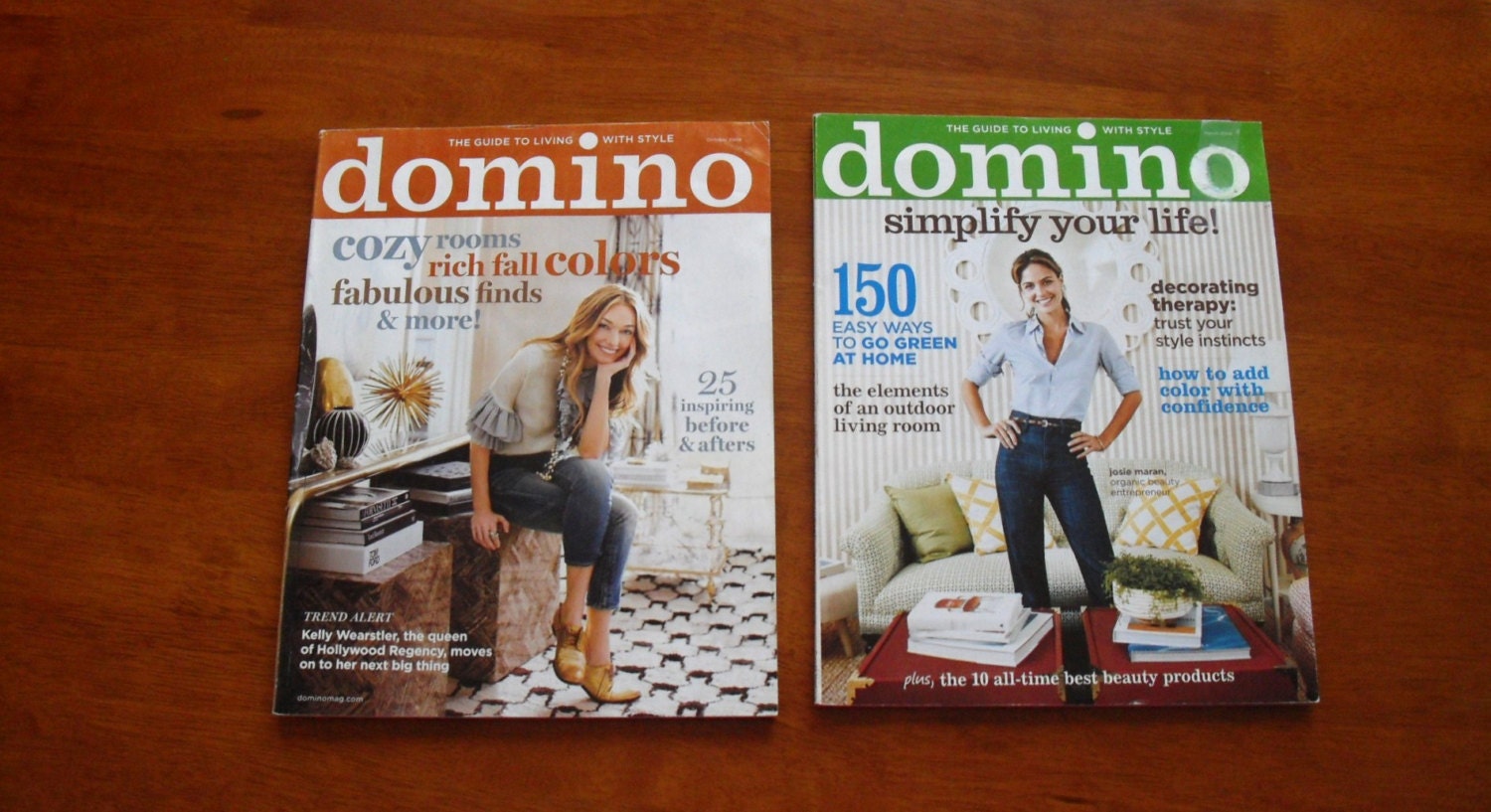 Set of 2 issues of Domino magazine-out of print, March & October 2008