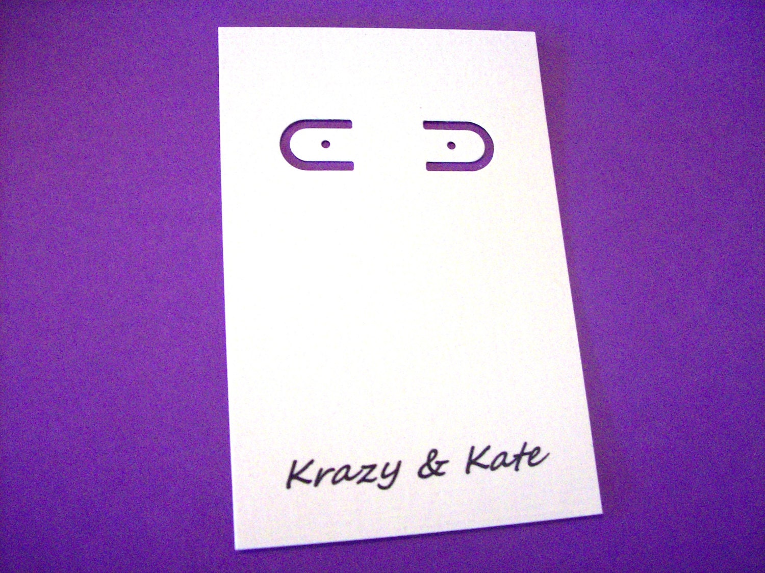 Personalized - 30 earring cards - lever back