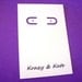 Personalized - 30 earring cards - lever back