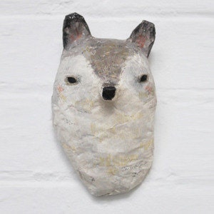 Paper Mâché Head - WOLF
