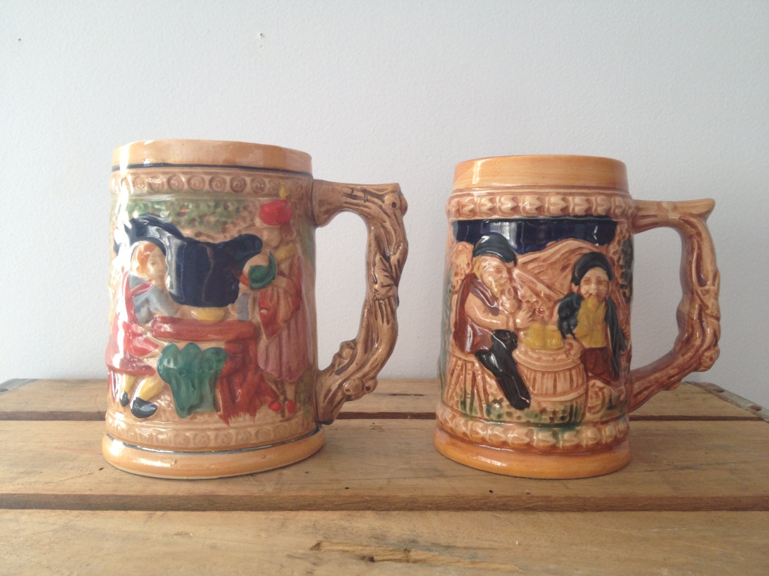Vintage Japan Beer Stein - Pair of Beer Steins Fathers Day Gift