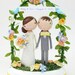 custom wedding cake topper - with arch