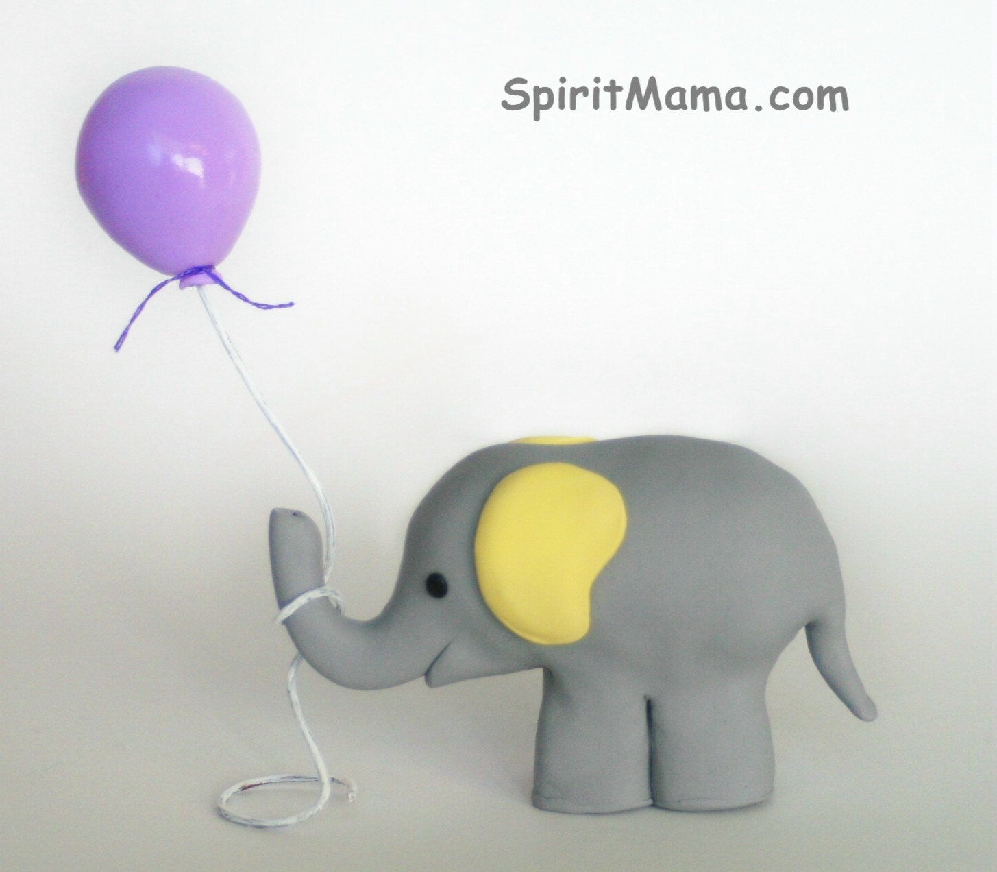 Little Elephant Baby Shower or Birthday Cake Topper