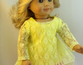 Daffodil Lace Twirl Tunic with Tank Top for 18 inch doll