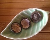 5x Rose LOCKET 20x20mm (in antique silver) Code 615-B