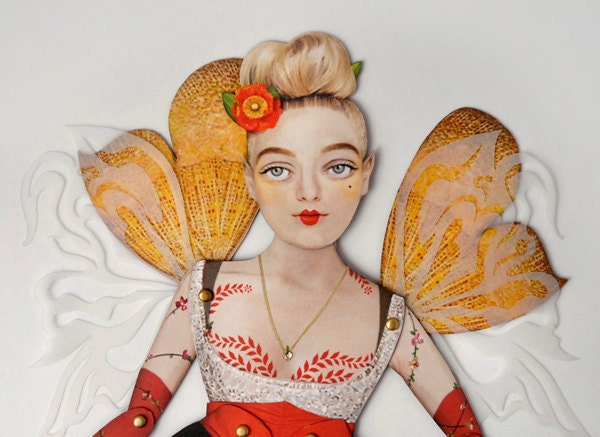 Jubilee the Modern Fairy Paper Puppet Doll
