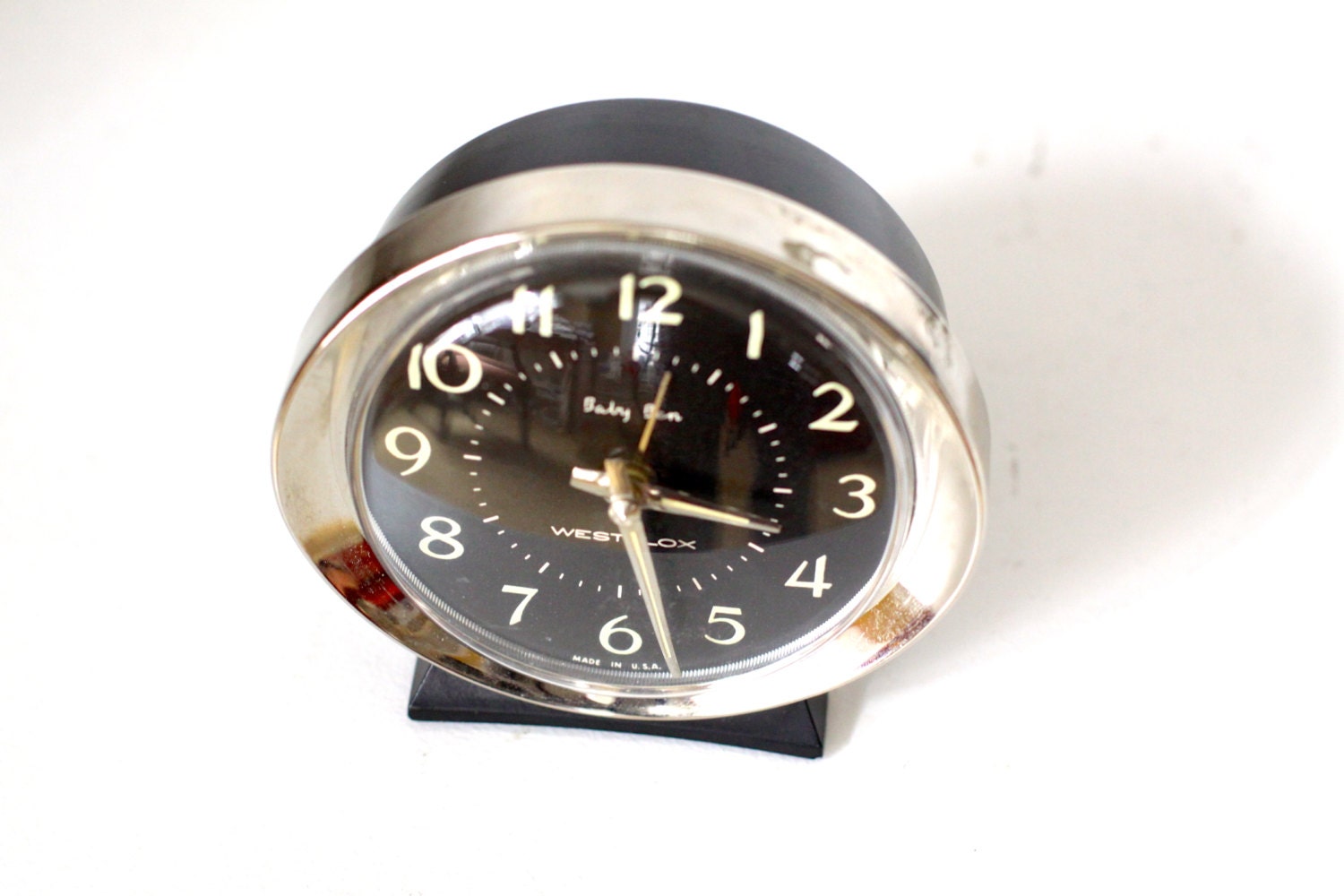 Vintage Baby Ben Clock in Black